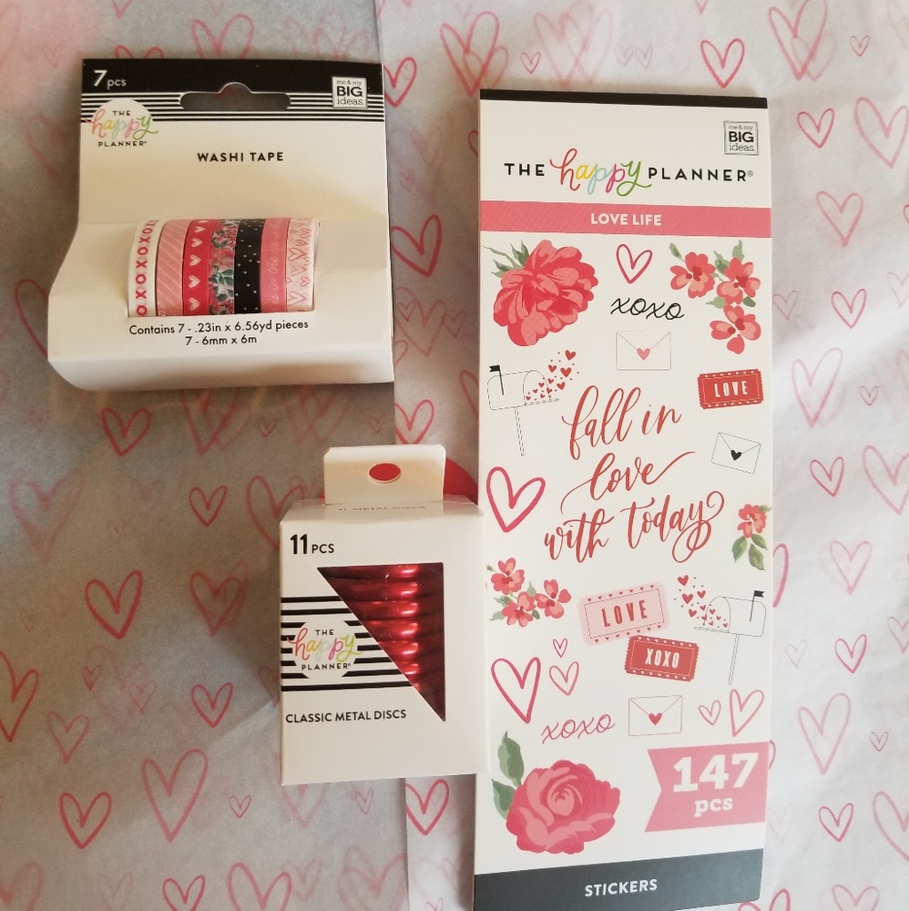 Three items from Plan with Love box- Happy Planner